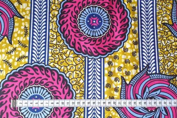 PURPLE ROLLER COASTER Waxprint Stoff